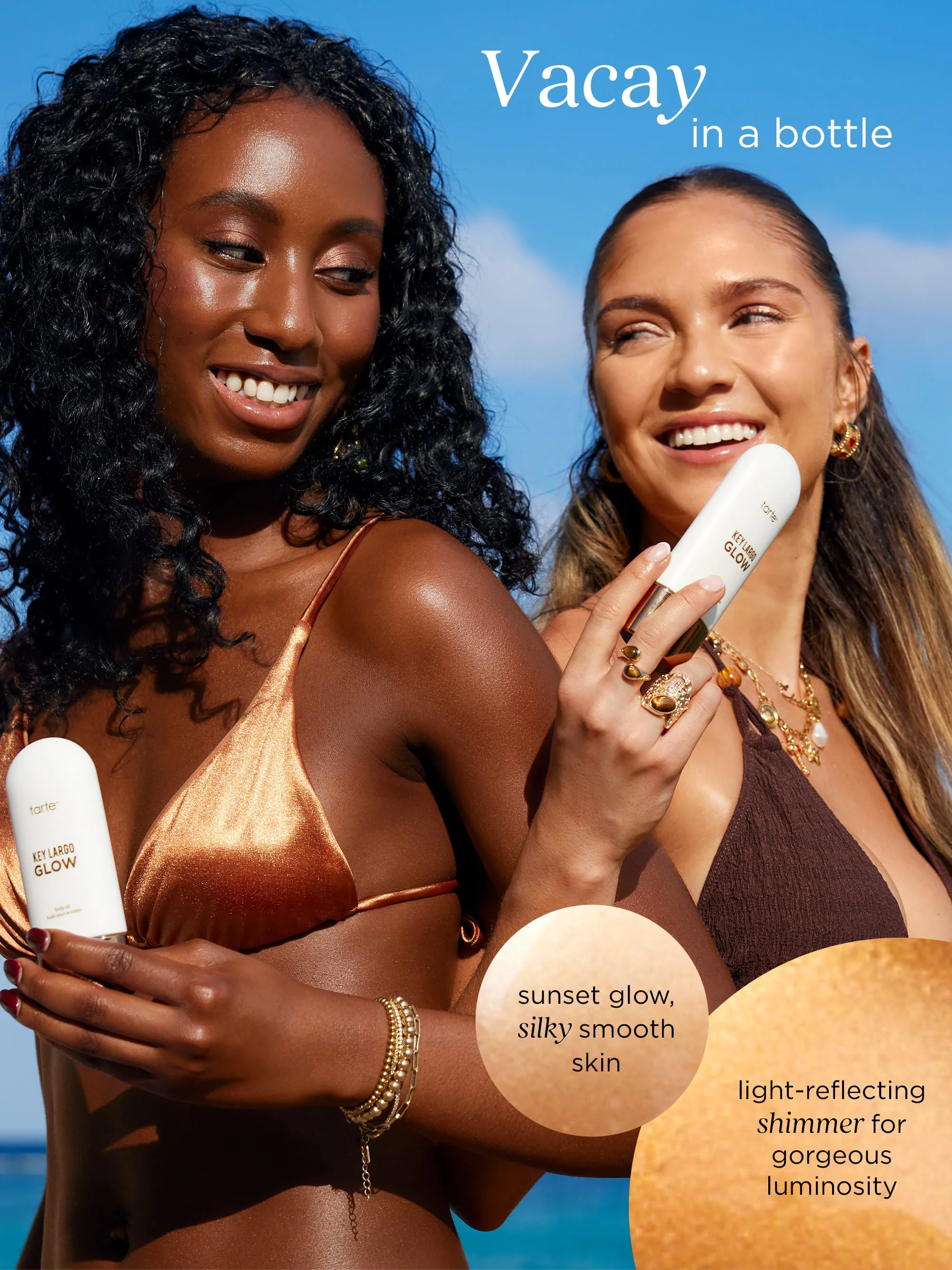 Key Largo GLOW body oil & kabuki body brush duo - Image 5