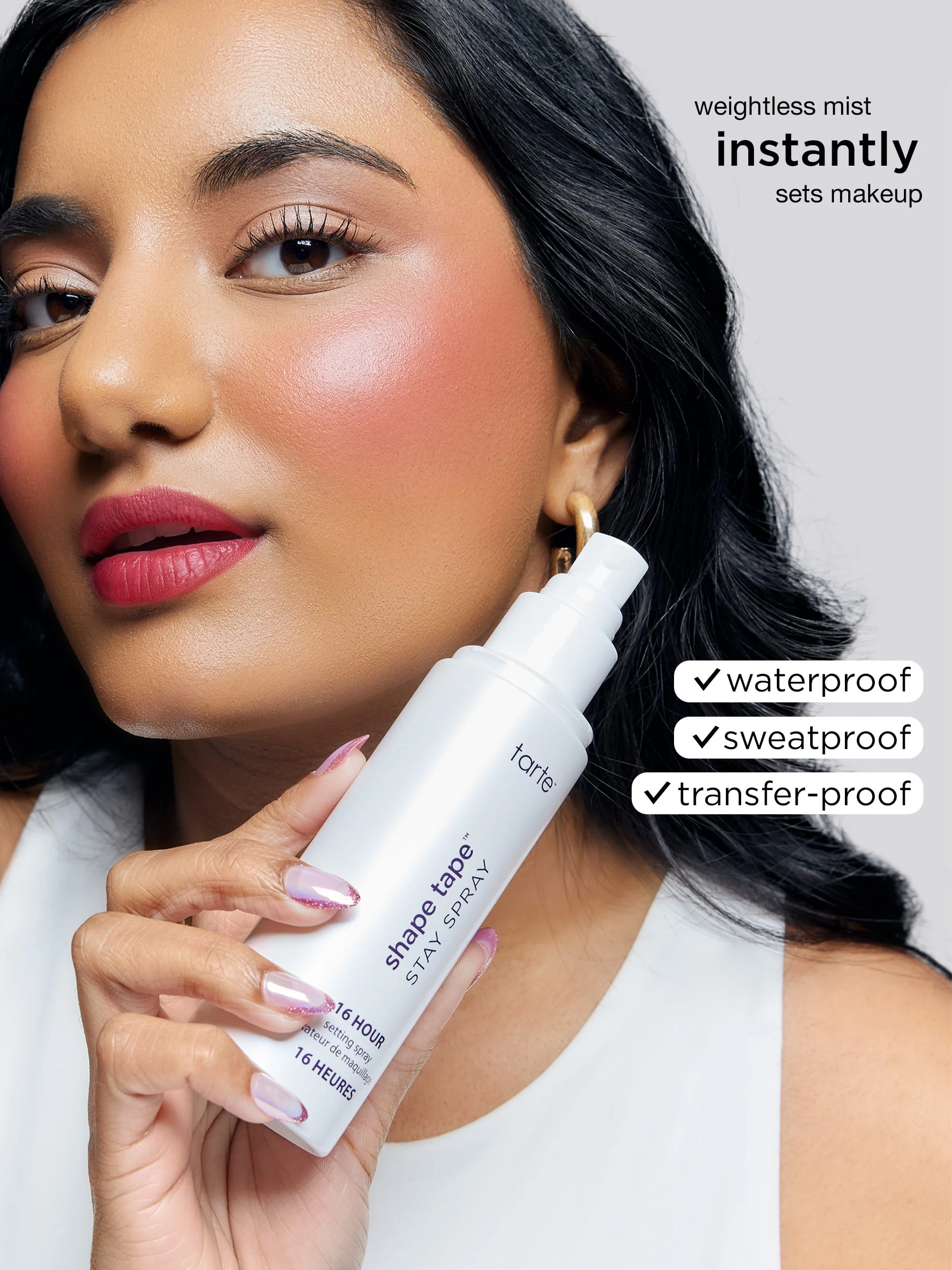 travel-size shape tape™ stay spray vegan setting spray - Image 5