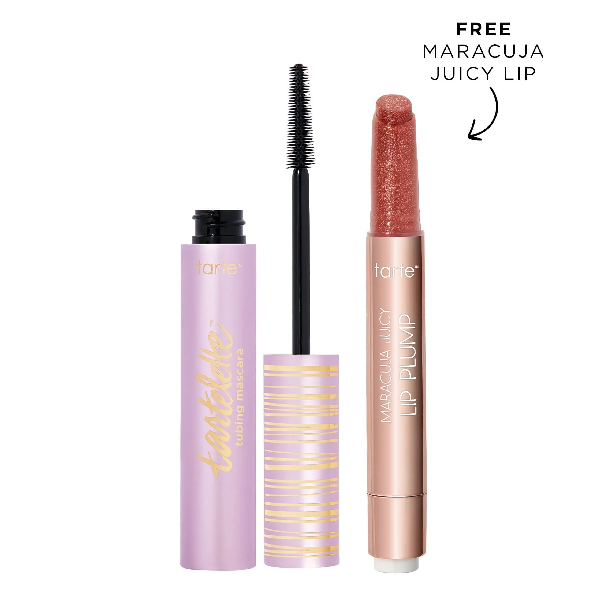 tarte⢠viral shimmer glass lip plump & tubing mascara duo - Image 8