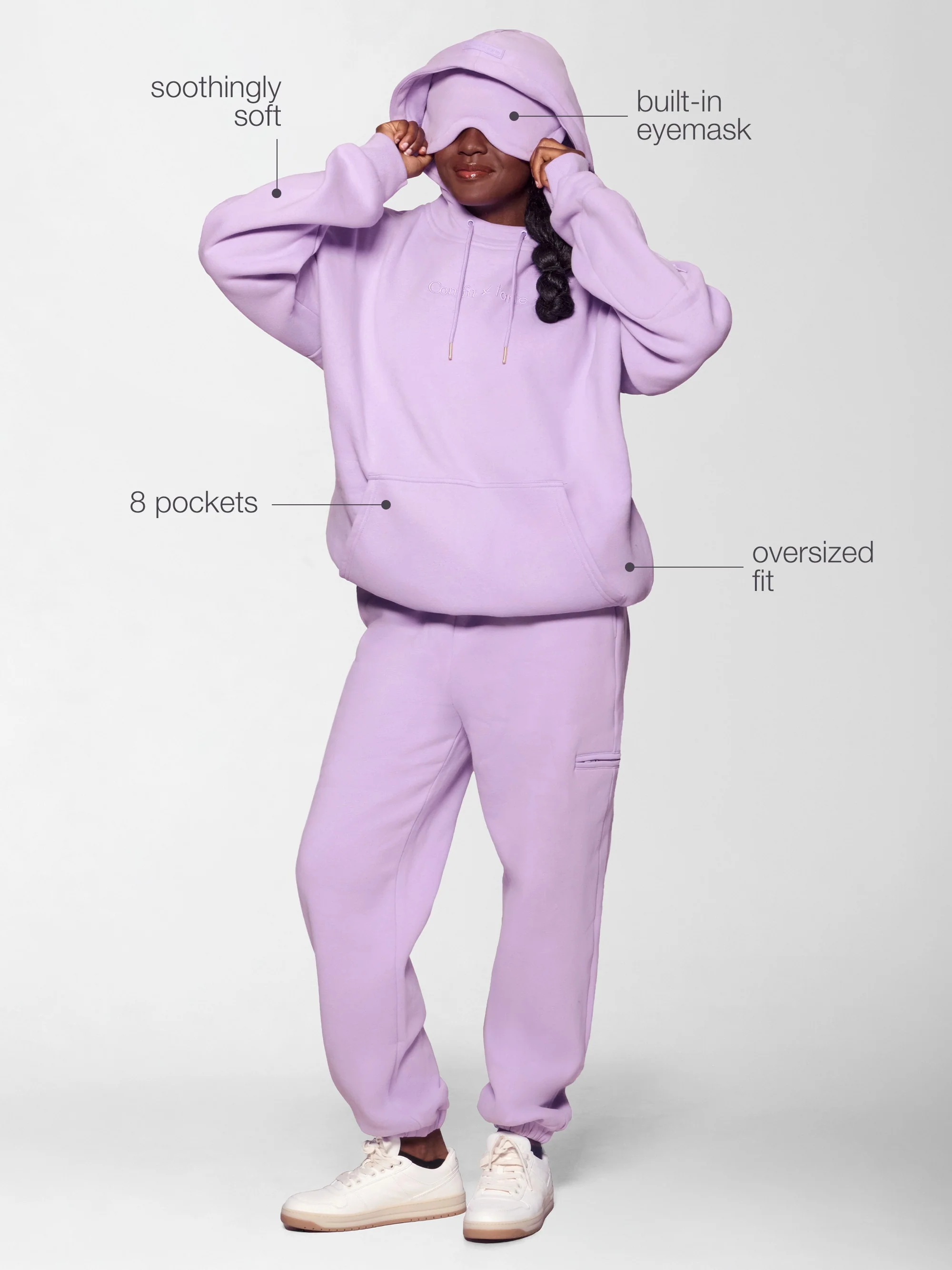 tarte x Comfrt airplane mode travel hoodie - Image 29